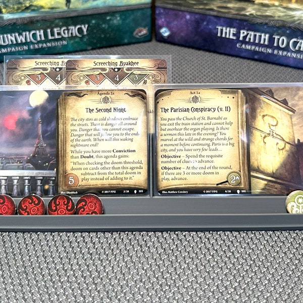 Arkham Horror LCG Compatible Minimalist Act/Agenda Stand