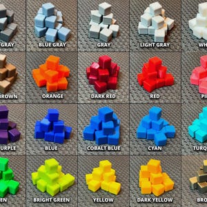 Cubos de seguimiento universales/fichas de contador
