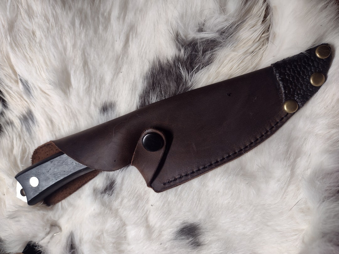 Beaver Tail Accent Sheath and Knife. Etsy