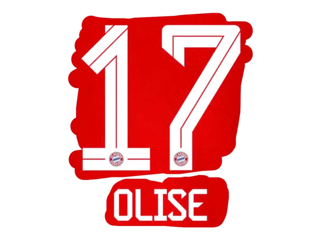 Flocage Name Number Officiel OLISE #17 Domicile Bayern Munich 2025 2026