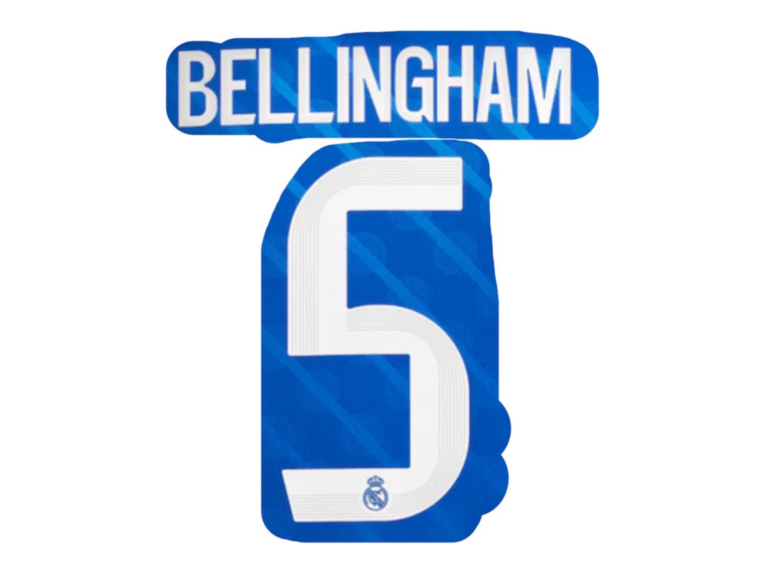 Flocage Bellingham #5 – Maillot Domicile Real Madrid, Personnalisation