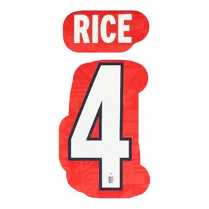 RICE #4 2026 England away kit flocking