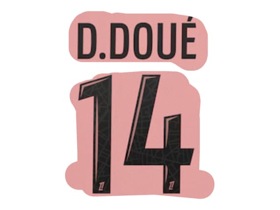 Flocage Personnalisé D. DOUÉ #14 - Maillot Paris 2025/2026 Third - Neuf