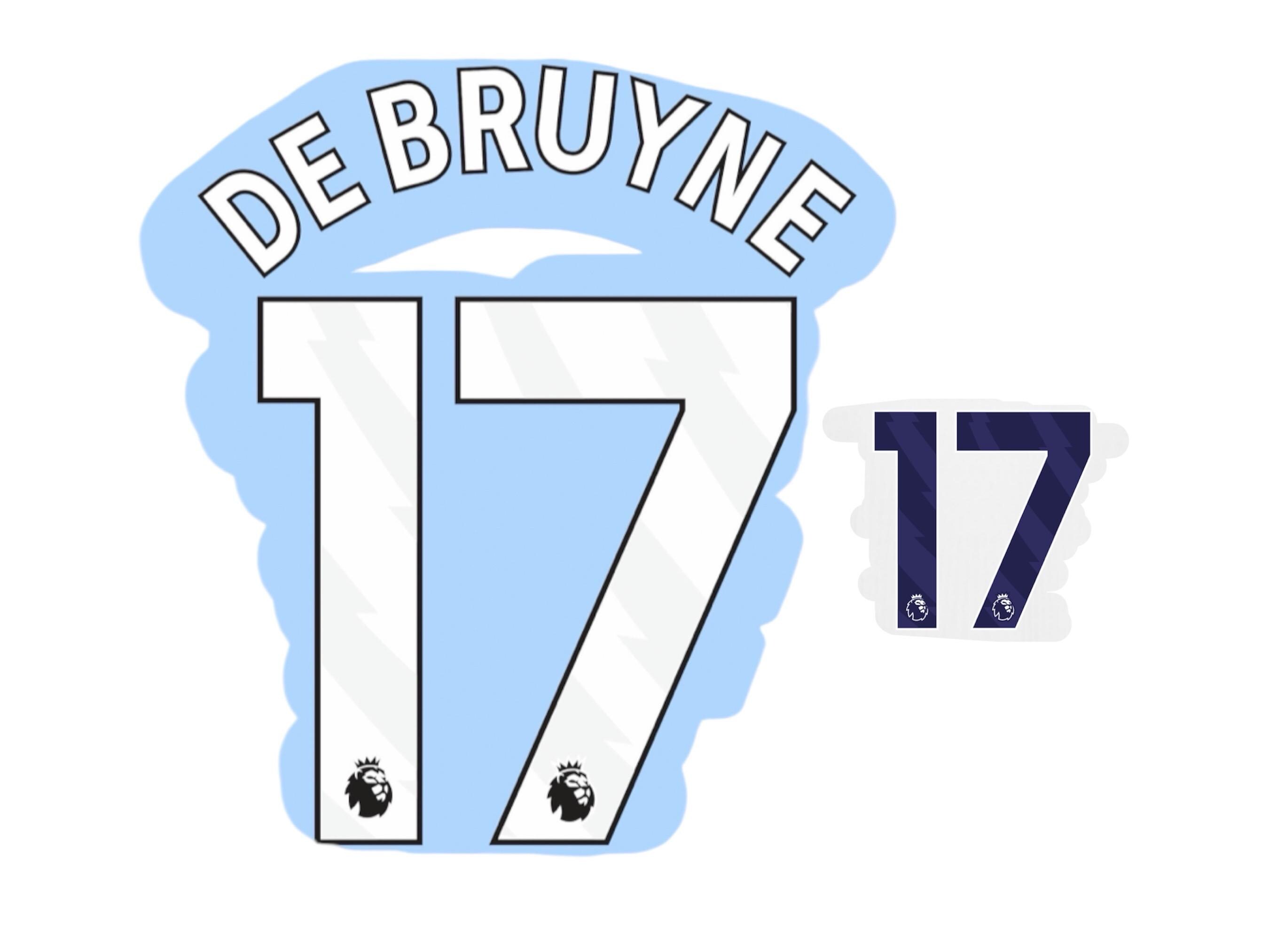 Flocage home enfant Belgique Euro 2024 DE BRUYNE #7 2024/26 - Marques