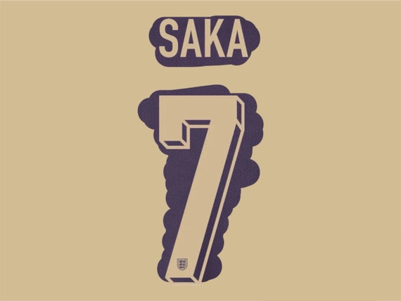 Saka 7 (flocage officiel) - 24-25 Angleterre extérieur