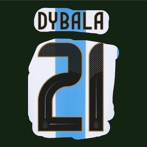 Flocking nameset DYBALA #21 2024 Argentina home