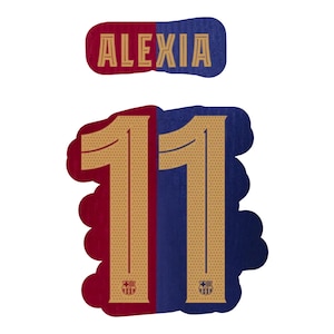 Namnuppsättning flockas ALEXIA PUTELLAS #11 2024 2025 Barcelona Hem