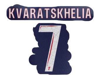 Flocage Kvaratskhelia #7 – Paris 4th Fourth Coupe – 2024/2025 – Enfant – Neuf