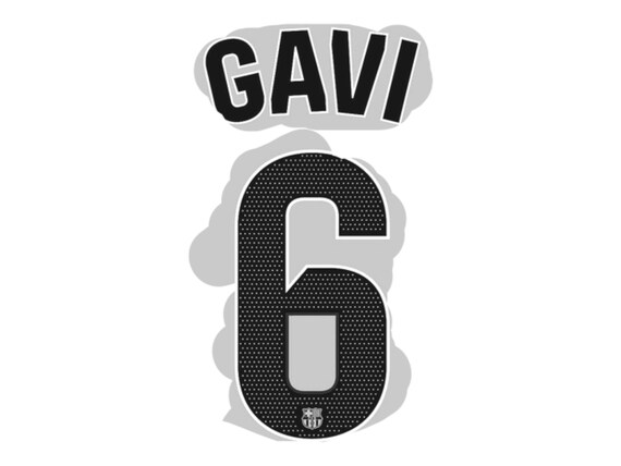 Flocage officiel Gavi N°6 liga FC Barcelone 24/25 Home vende 15