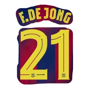 Namnset flockning F DE JONG #21 2025 2026 Barcelona Hemma hemma cupversion