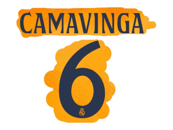 Flocage Personnalisé CAMAVINGA #6 – Maillot Domicile Madrid 2024/2025