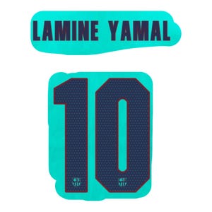 Lamine Yamal #10 2026-2027 Barcelonas tredje cupnamn Flockningsversion