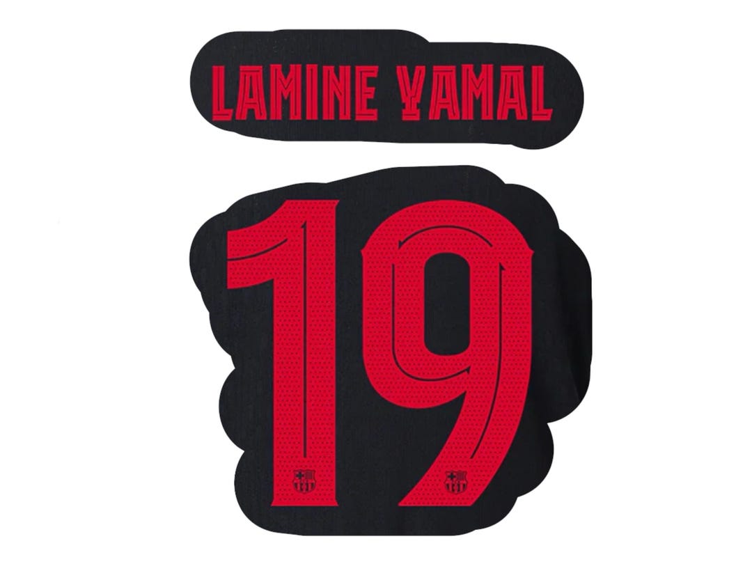 Lamine Yamal #19 2024-2025 Barcelona Away Kit (cup Version