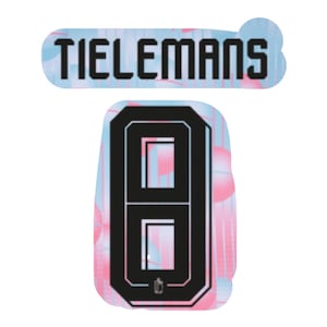 TIELEMANS #8 2026 borta Belgien namnset flockning officiell produkt
