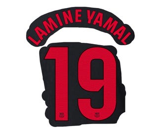 Flocage home enfant Espagne Perso LAMINE YAMAL #19