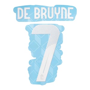 Flocage nameset pour Enfanr for Kid DE BRUYNE #7 2024 Belgique exterieur away