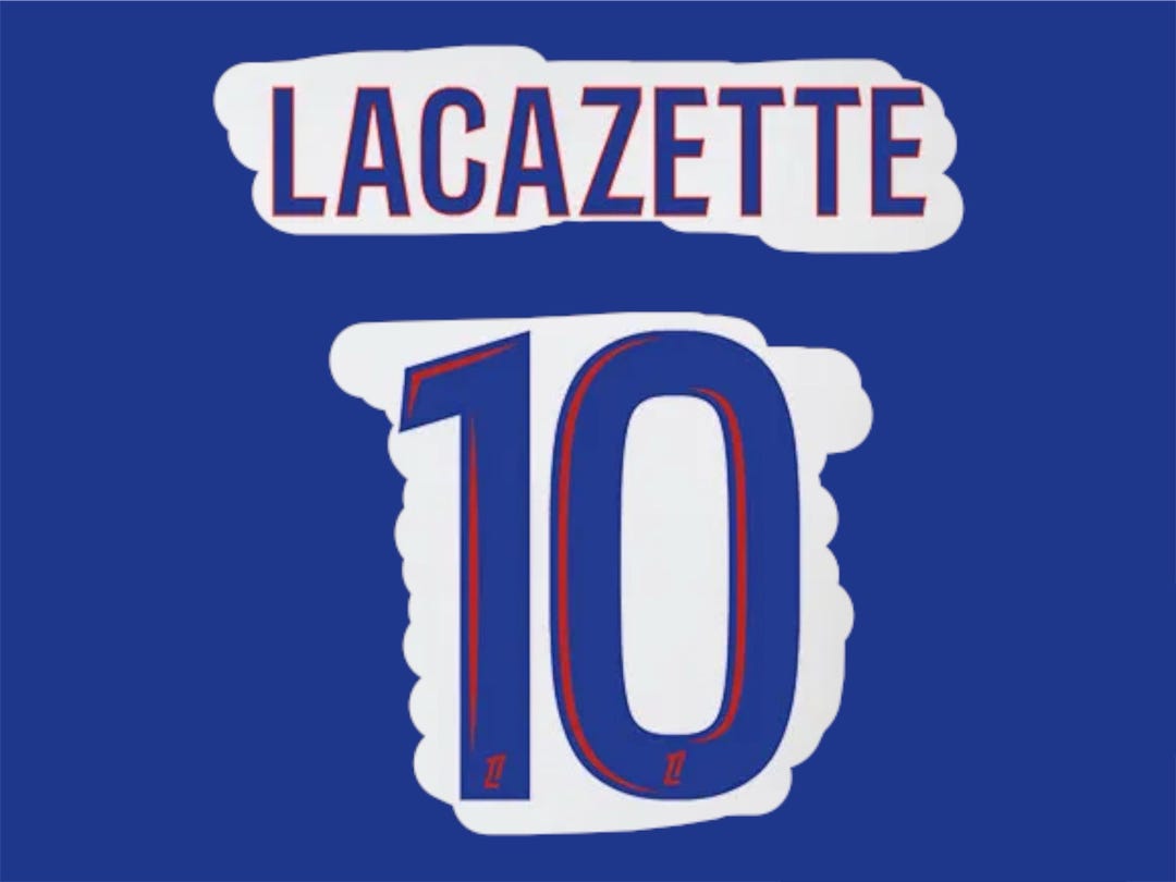 Flocage LACAZETTE #10 - Maillot Equipe De France Domicile 2024/2025 (Neuf, Sans Blister)