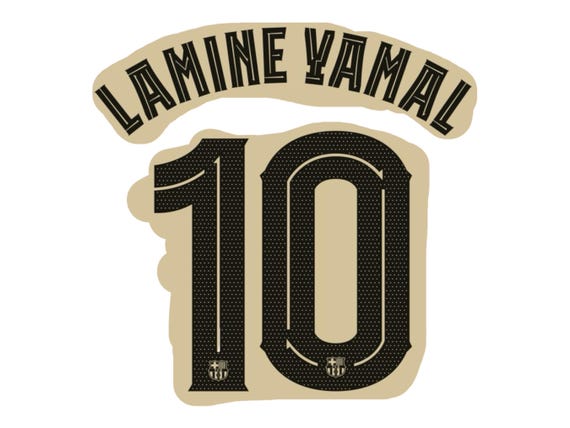 Lamine Yamal #10 2025-2026 Barcelona Away Kit (cup Version