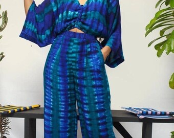Stylish Ankara  top and pants, African print outfit, maxi dress, Adire styles , Adire/Ankara for occasions, Birthday dress, asoebi, adire