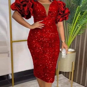 2021 african sequin dresses Black Gold Striped Sequin African American Prom Dress
