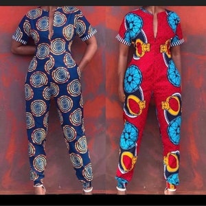 Stylish Ankara Jumpsuit, African print dress, Ankara jumpsuit, Ankara wedding dress, Ankara prom dress, Birthday dress, asoebi