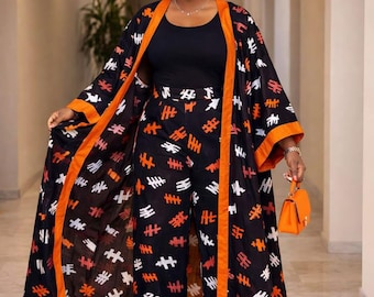 African female Dress, Women pants and top set, Birthday outfit, special occasion outfit, corporate African wear, Two piece dress