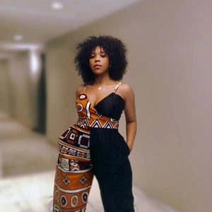 Stylish sleeveless Ankara dress, African print dress, Ankara jumpsuit, Ankara wedding dress, Ankara prom dress, Birthday dress, asoebi