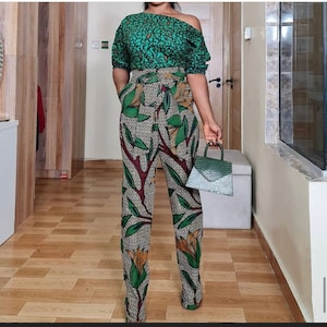 Stylish Ankara dress, African print dress, Ankara jumpsuit, Ankara wedding dress, Ankara prom dress, Birthday dress, asoebi image 1