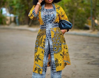 African female Dress, Women pants and top set, Birthday outfit, special occasion outfit, corporate African wear, Two piece dress