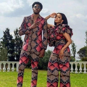 African couples outfit, African print outfit,a couple’s attire, Ankara wedding outfit, Ankara prom outfit, Birthday outfit, asoebi