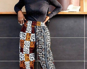 Stilvolle zweiteilige Ankara-Sets, Kleid mit afrikanischem Druck, Ankara-Jumpsuit, Ankara-Hochzeitskleid, Ankara-Abschlussballkleid, Geburtstagskleid, Asoebi