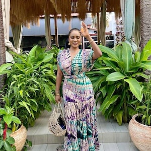 Stylish Ankara dress, African print dress, maxi dress, Ankara wedding dress, corset dress,  Ankara prom dress, Birthday dress, asoebi