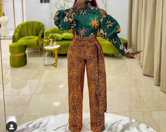 Stylish Asoebi Ankara dress, African print dress, Ankara jumpsuit, Ankara wedding dress, Ankara prom dress, Birthday dress, asoebi