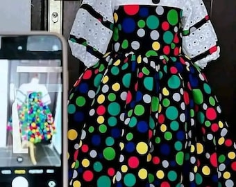 African kaftan print dress, Long stylish kaftan dress, Ankara wedding dress, Asooke, Birthday dress, asoebi.