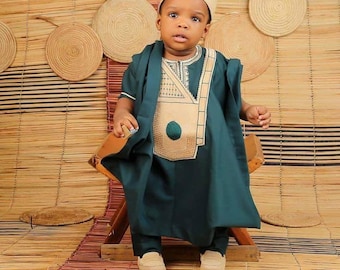 African kids traditional wear, Asooke for baby boys. For kids, Agbada for baby boys, Birthday outfit, asoebi for baby boys