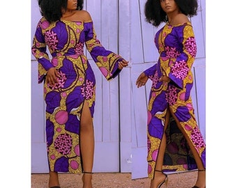 African print dress, Ankara mermaid dress, Ankara wedding dress, Ankara prom dress, Birthday dress, asoebi, trending Ankara dress