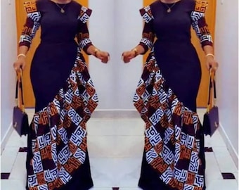 African print dress, Stylish African wear, Ankara mermaid dress, Ankara wedding dress, Ankara prom dress, Birthday dress, asoebi