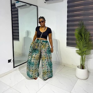 Stylish Ankara pant, African print dress, Ankara jumpsuit, Ankara wedding dress, Ankara prom dress, Birthday dress, asoebi