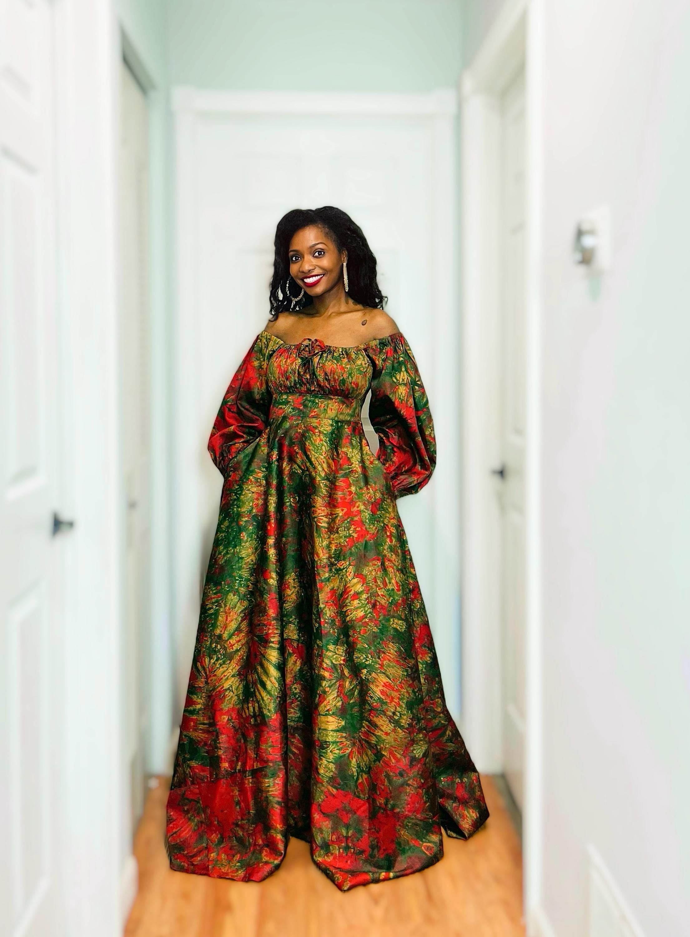 African off Shoulder Dress