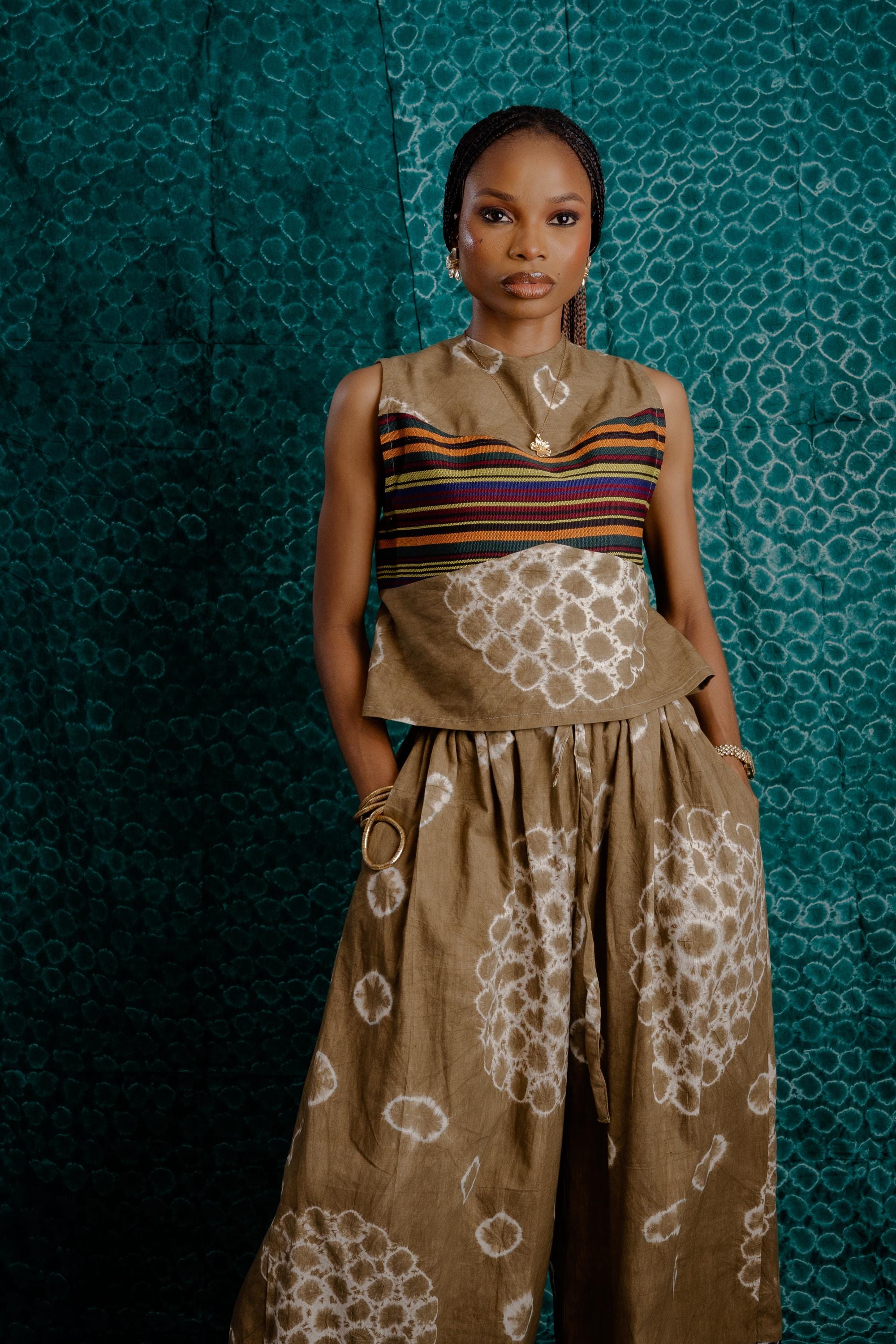 Adire Box Set, Shibori Two Piece Lounge Set, Nigerian Handdyed Batik - Etsy