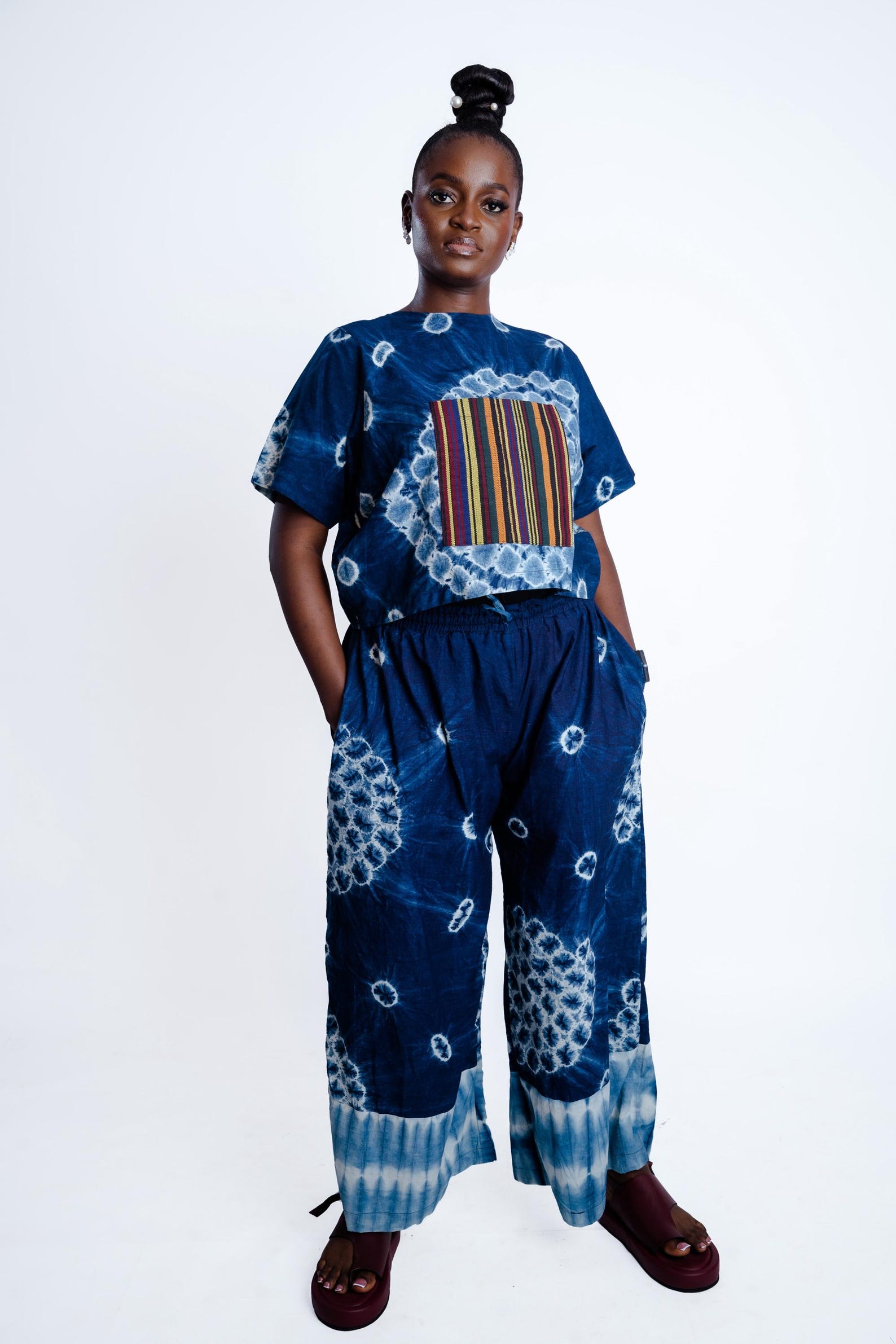 Adire Box Set, Shibori Two Piece Lounge Set, Nigerian Handdyed Batik - Etsy
