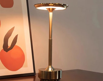 Moderne minimalistische aluminium LED-bureaulamp: draadloze aanraakbediening, elegant Scandinavisch ontwerp, oogbescherming - perfect voor slaapkamer en woonkamer