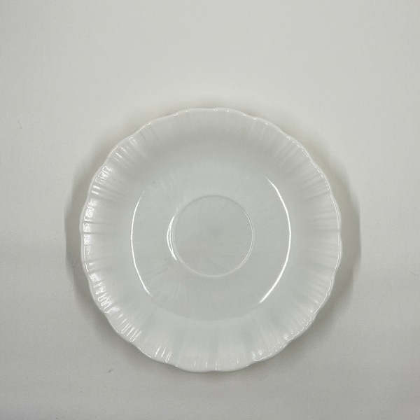 Uranium Milk Glass Saucer