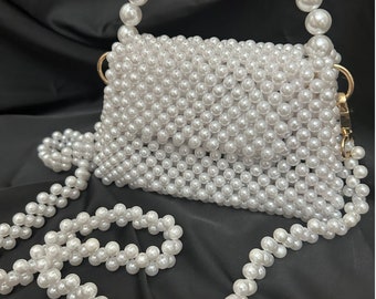 bead bag pearl bag gift bag Turkish craftsmanship bag special day bagevening bag