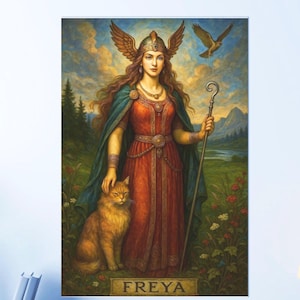 Freya Norse Goddess Art Print: Viking Mythology Poster