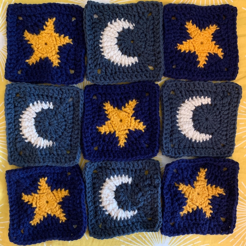 star-moon-and-sun-granny-square-crochet-pattern-etsy