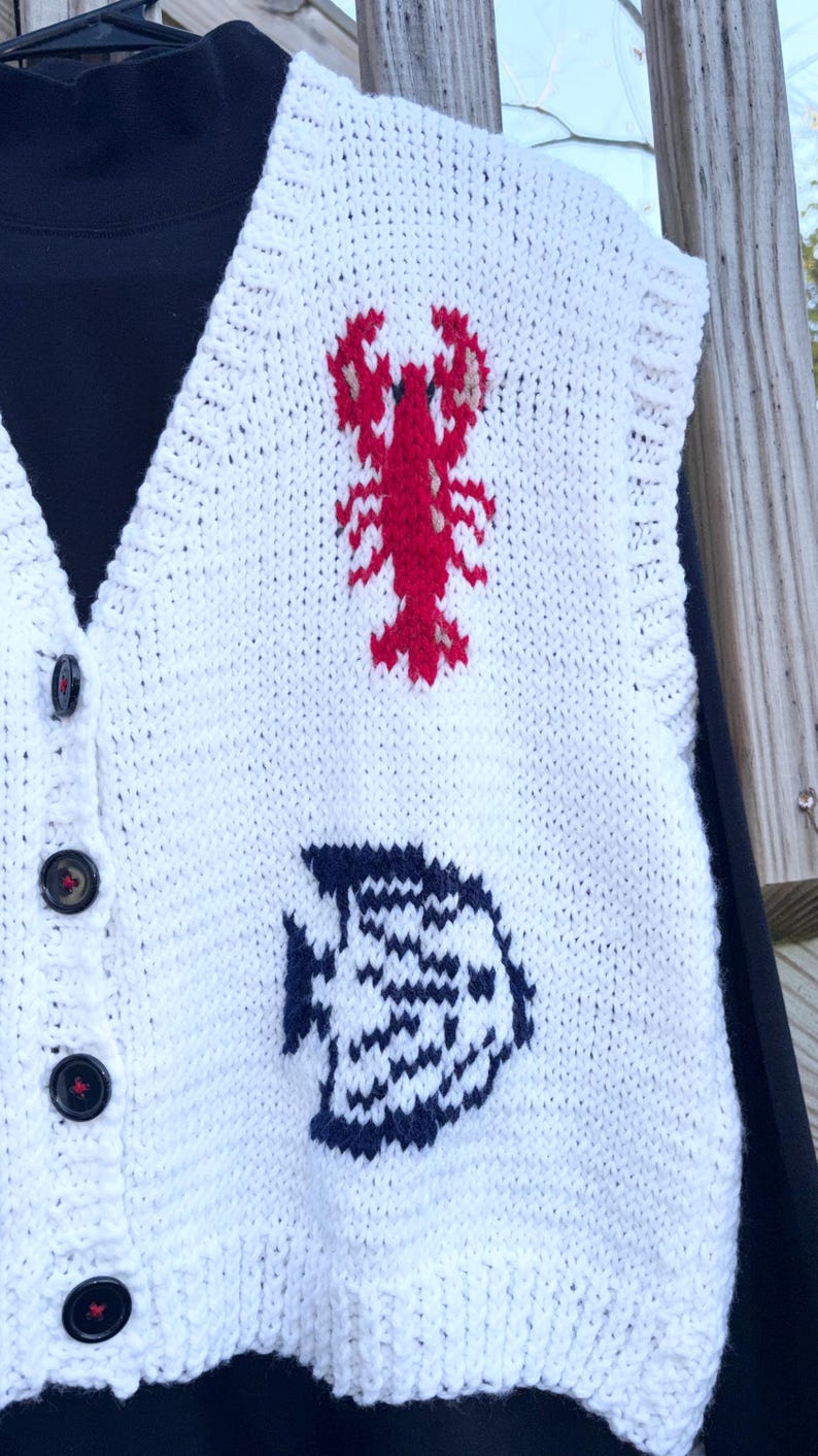 Under the Sea Vest Knitting Pattern - Etsy