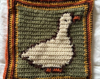 Patrón de crochet para bolso de ganso