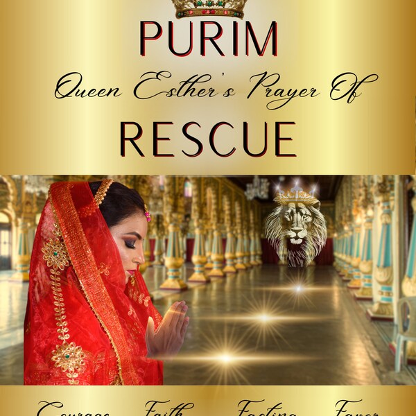 PURIM Feast Greeting Card | PURIM Card | Queen Esther | Moadim