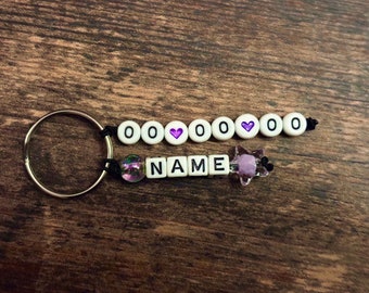 Key chain with name+date customizable